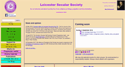 Desktop Screenshot of leicestersecularsociety.org.uk