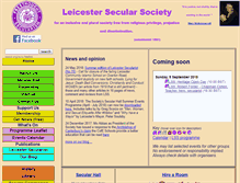 Tablet Screenshot of leicestersecularsociety.org.uk